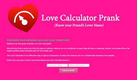 crush compatibility test prank|prank love calculator facebook.